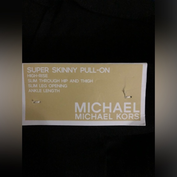 Michael Kors Super Skinny Pull-On Pants. - Picture 5 of 5